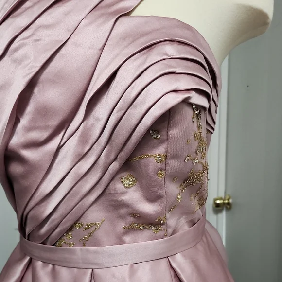 Elegant Strapless Pink Gown - Picture 4 of 13